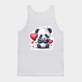 Minimal Cute Baby Panda Tank Top